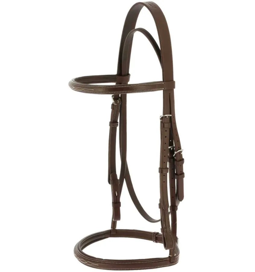Ogłowie dla konia Hunter Soft brązowe full