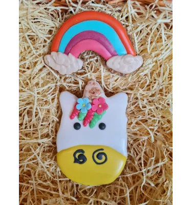 Ciasteczka dla koni jednorożec i tęcza