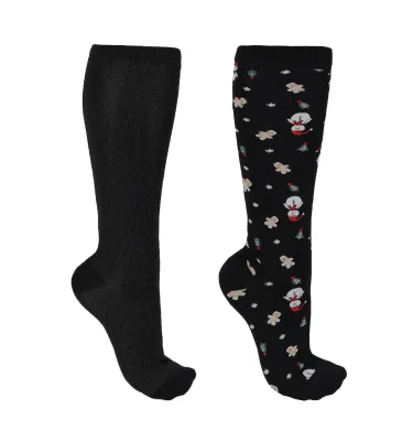 Podkolanówki jeździeckie świąteczna Snowman 2-pak 35-38