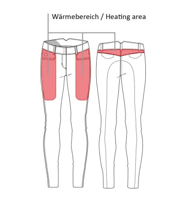 Bryczesy grzejące Keep Warm szary 34