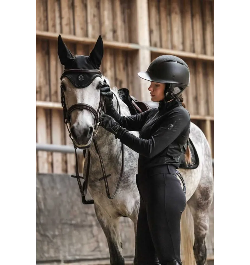 Kask jeździecki Equitheme Soazy z brokatem L 58-61