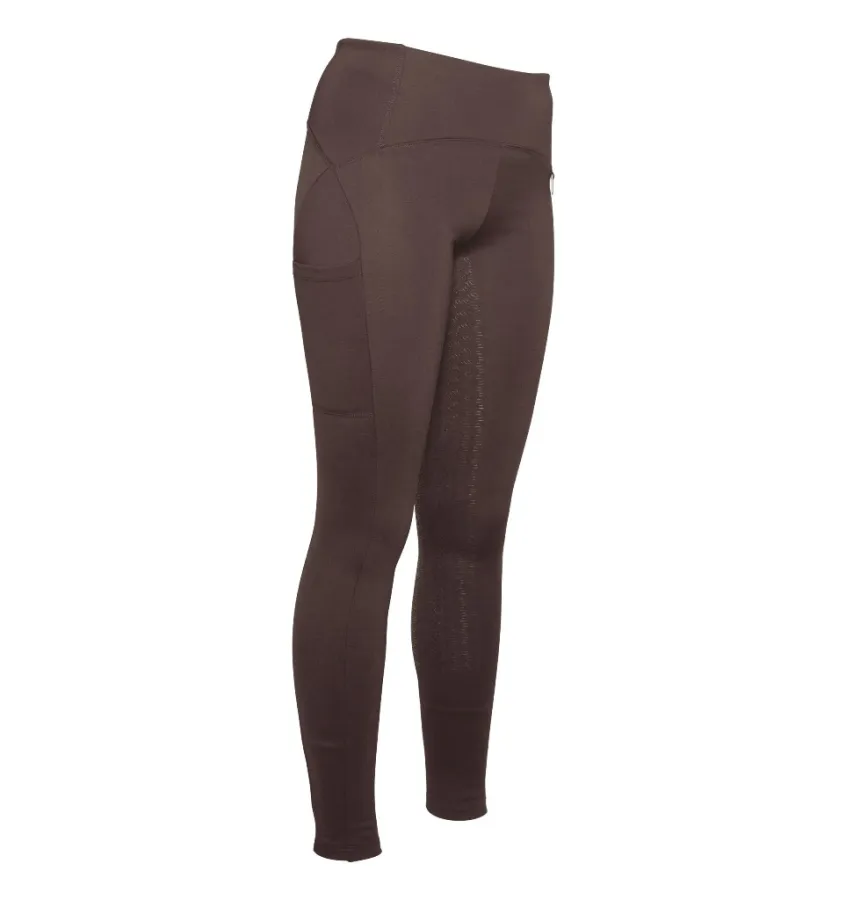 Legginsy jeździeckie zimowe Arezzo brąz 32/34