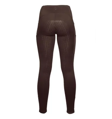 Legginsy jeździeckie zimowe Arezzo brąz 32/34