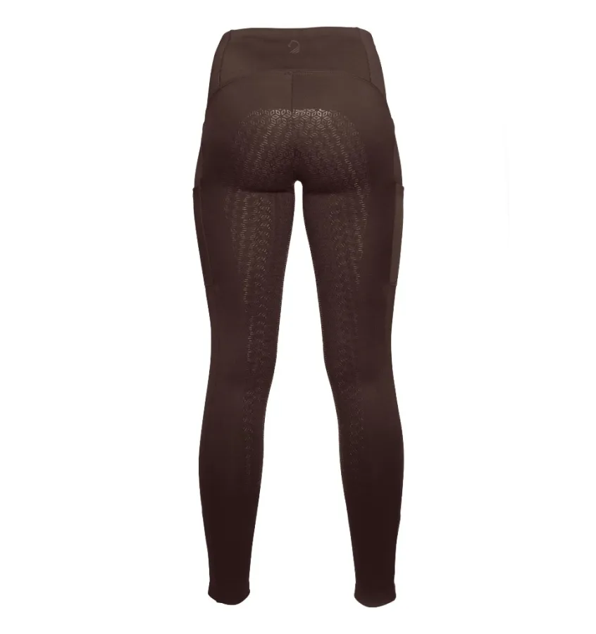 Legginsy jeździeckie zimowe Arezzo brąz 32/34