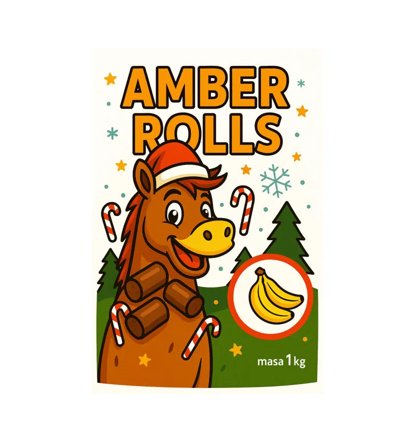 Smakołyki dla koni Amber Rolls 1kg