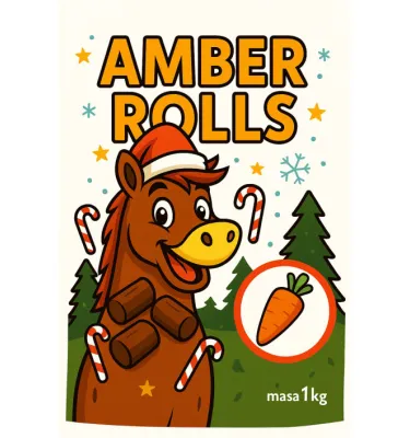 Smakołyki dla koni Amber Rolls 1kg