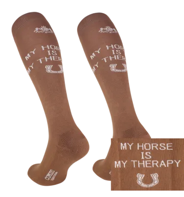 Podkolanówki jeździeckie "My Horse Is" carmel 35-38
