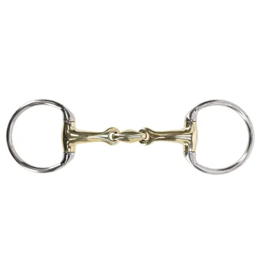 Wędzidło oliwkowe eggbut podwójnie łamane anatomiczne argentan 10,5