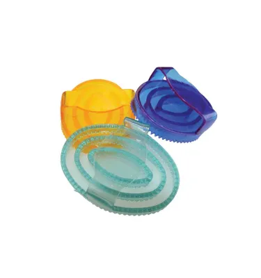 Zgrzebło gumowe z brokatem małe