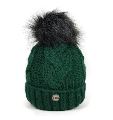 Czapka zimowa jeździecka Aida ciemny szary