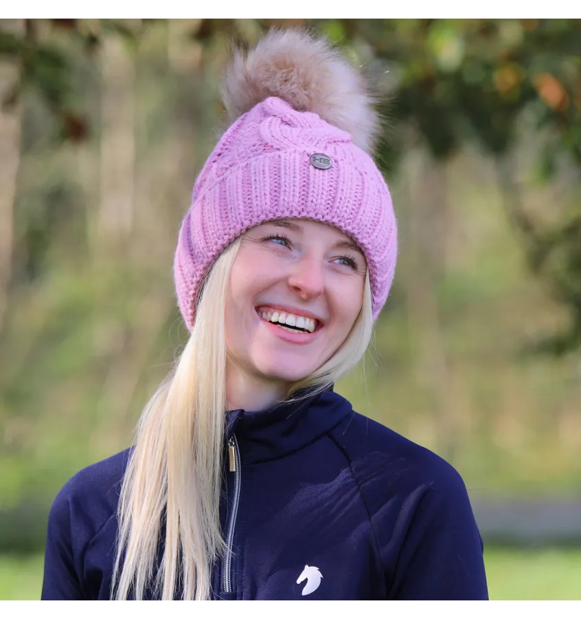 Czapka zimowa jeździecka Aida ciemny szary