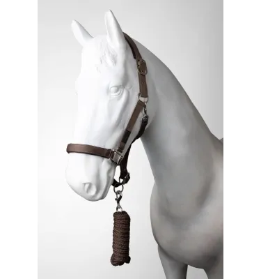 Kantar dla konia Lucca z uwiązem stalowy cob