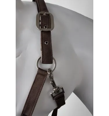 Kantar dla konia Lucca z uwiązem stalowy cob