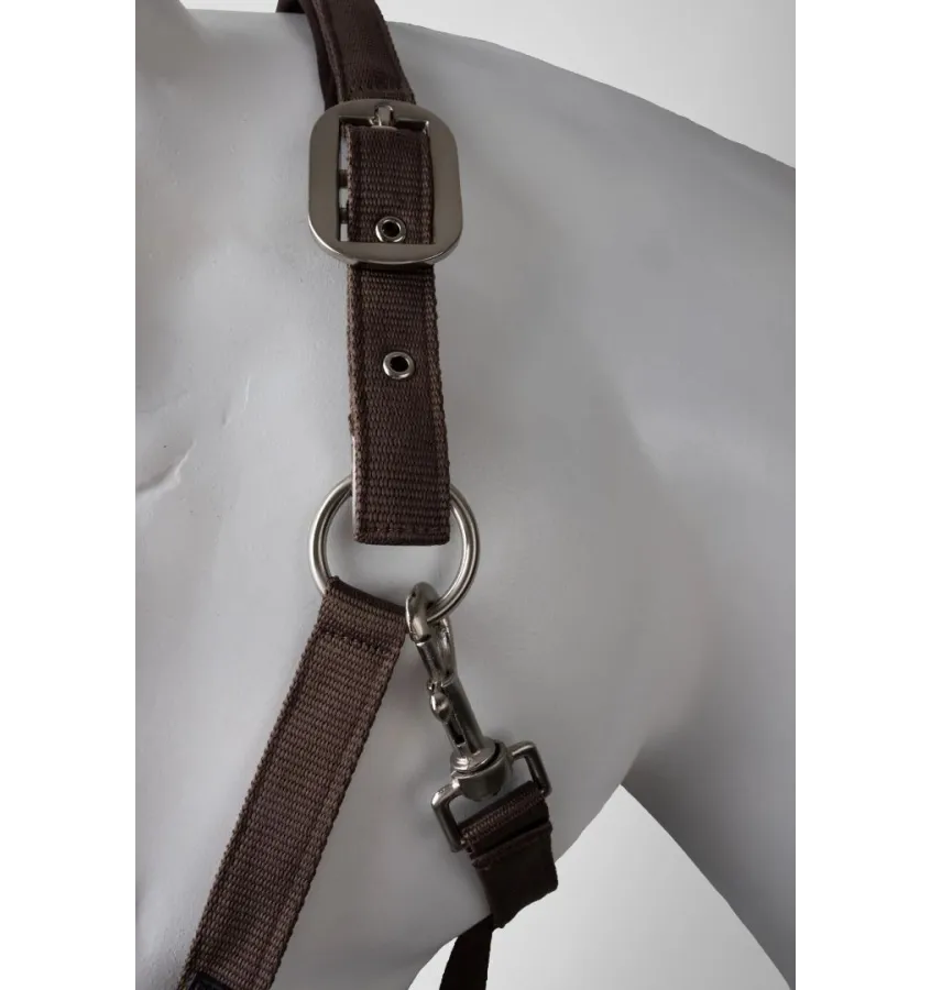 Kantar dla konia Lucca z uwiązem stalowy cob