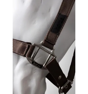 Kantar dla konia Lucca z uwiązem stalowy cob