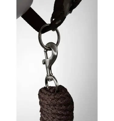 Kantar dla konia Lucca z uwiązem stalowy cob