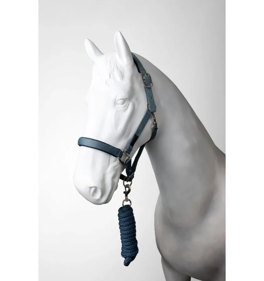 Kantar dla konia Lucca z uwiązem stalowy cob