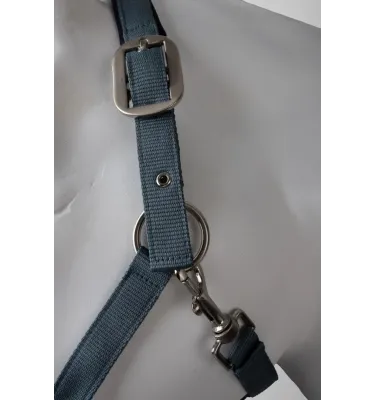 Kantar dla konia Lucca z uwiązem stalowy cob