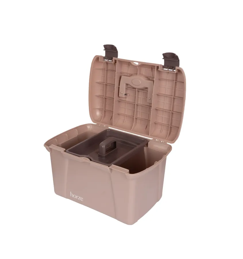 Skrzynka na szczotki i akcesoria jeździeckie Horze beż