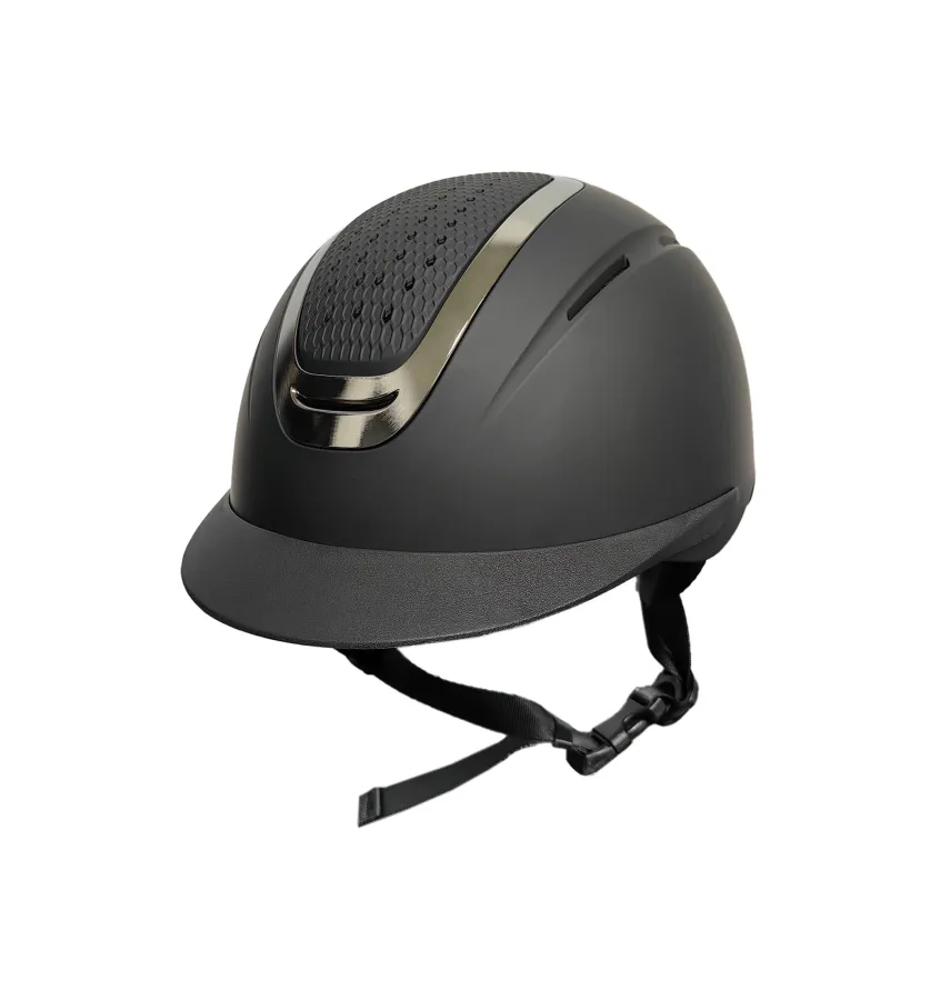 Kask jeździecki Sydney City czarny/srebrny M 55-57