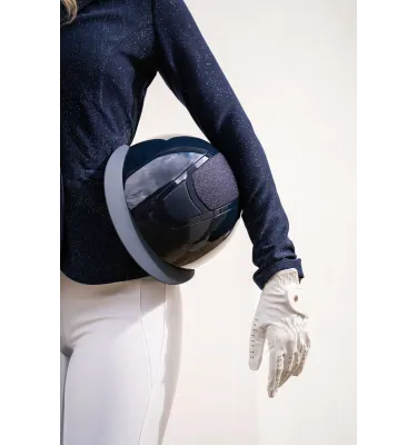 Kask jeździecki Shiny Diamond czarny L