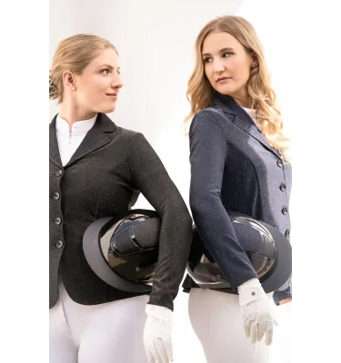 Kask jeździecki Shiny Diamond czarny L