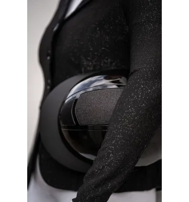 Kask jeździecki Shiny Diamond czarny L