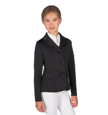 Marynarka konkursowa jeździecka Amy Kids czarny 128