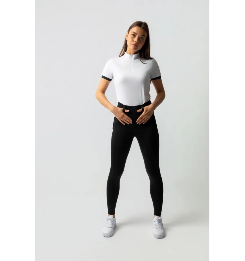 Legginsy jeździeckie Horze Anya czarny 32