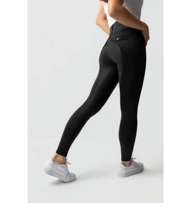 Legginsy jeździeckie Horze Anya czarny 32