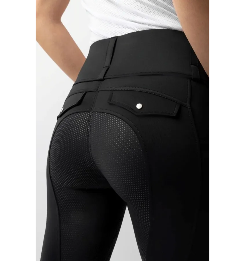 Legginsy jeździeckie Horze Anya czarny 32