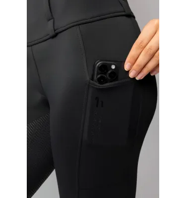 Legginsy jeździeckie Horze Anya czarny 32