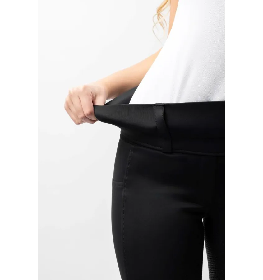Legginsy jeździeckie Horze Anya czarny 32