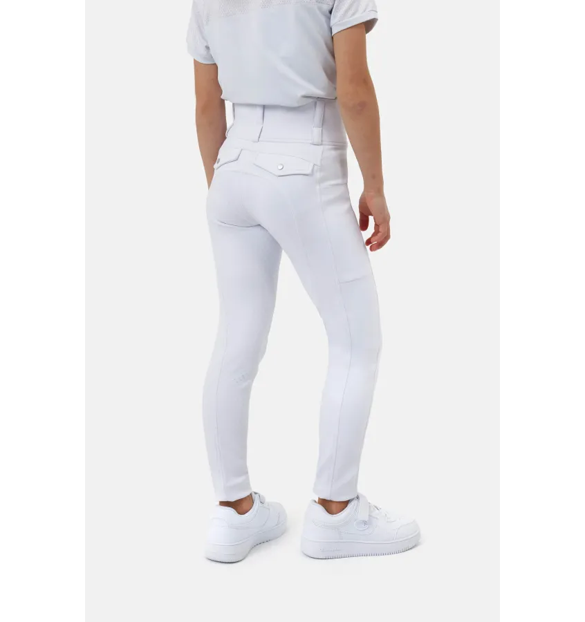 Białe bryczesy konkursowe dziecięce Anya 146/152