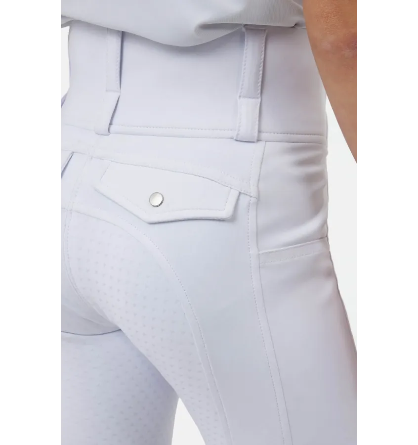 Białe bryczesy konkursowe dziecięce Anya 146/152