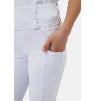 Białe bryczesy konkursowe dziecięce Anya 146/152