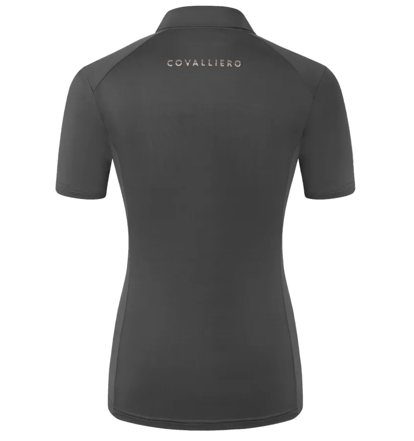 Jeździecka koszulka polo Covalliero S/S 2026 czarny M
