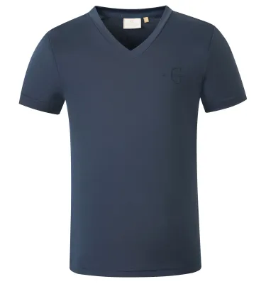 Koszulka jeździecka dziecięca Covalliero S/S 2026 granat 140/146