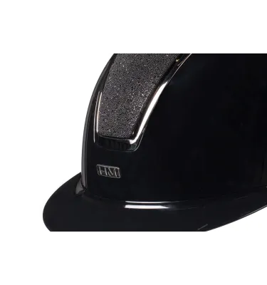 Kask jeździecki HKM Lady Shield Brillant czarny/rosegold L 58-60
