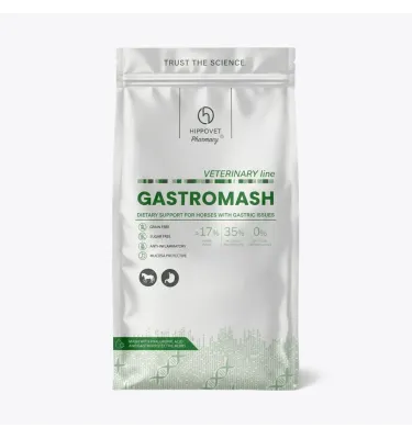 Hippovet Pharmacy VeterinaryLine – GASTROMASH mesz dla koni wrzodowych, kolkowych i alergicznych 8 kg