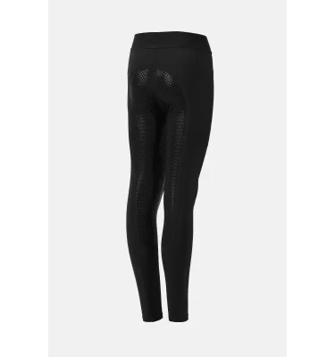 Legginsy jeździeckie dziecięce Maia z pełnym lejem czarny 134/140