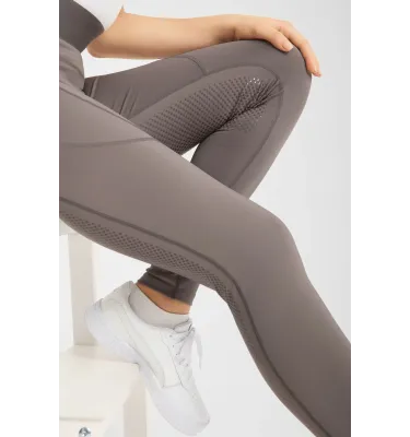 Legginsy jeździeckie Maia szarybeż 32
