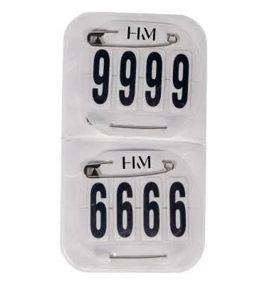 Numerki startowe w pokrowcu HKM