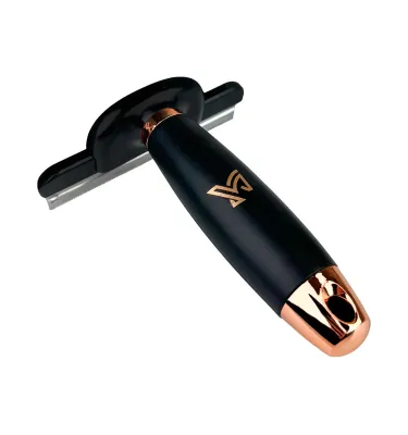 Zgrzebło do wyczesywania sierści Gel Melody czarny