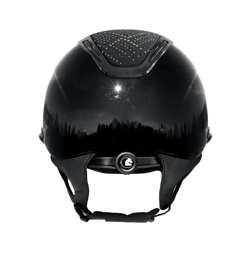 Kask jeździecki FP Equileus Stellify Shiny czarny L 58-60