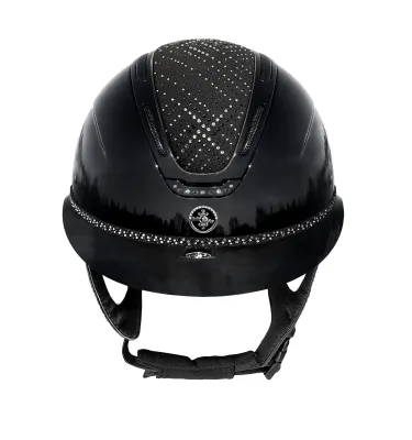 Kask jeździecki FP Equileus Stellify Shiny czarny L 58-60