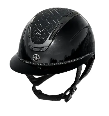 Kask jeździecki FP Equileus Stellify Shiny czarny L 58-60