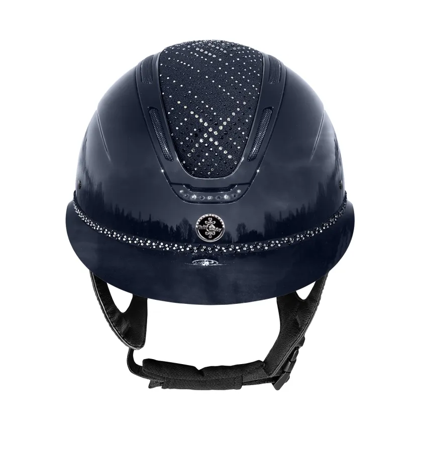 Kask jeździecki FP Equileus Stellify Shiny czarny L 58-60