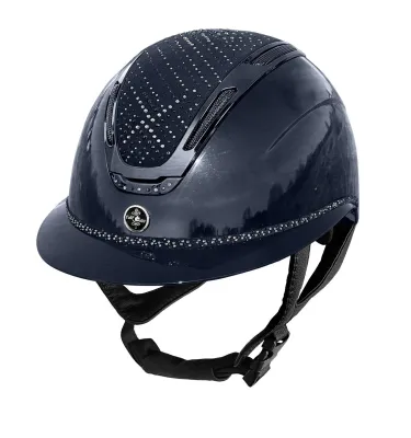 Kask jeździecki FP Equileus Stellify Shiny czarny L 58-60