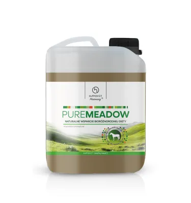 Hippovet Pharmacy Pure Meadow – PŁYNNA ŁĄKA – naturalne wsparcie bioróżnorodnej diety konia – 2,5l